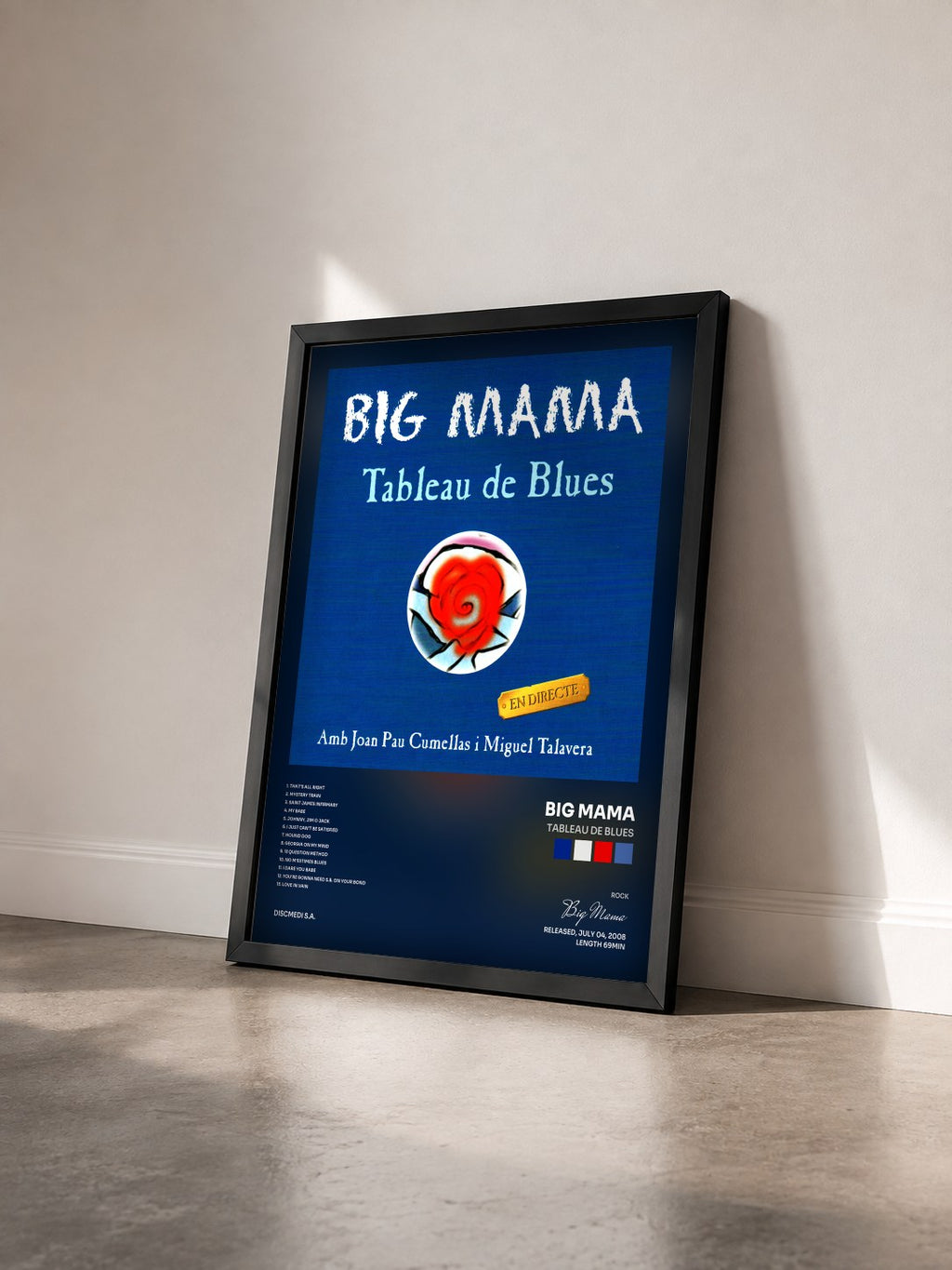#noir Tableau de l'album Tableau de Blues de Big Mama vu de trois quarts, cadre noir