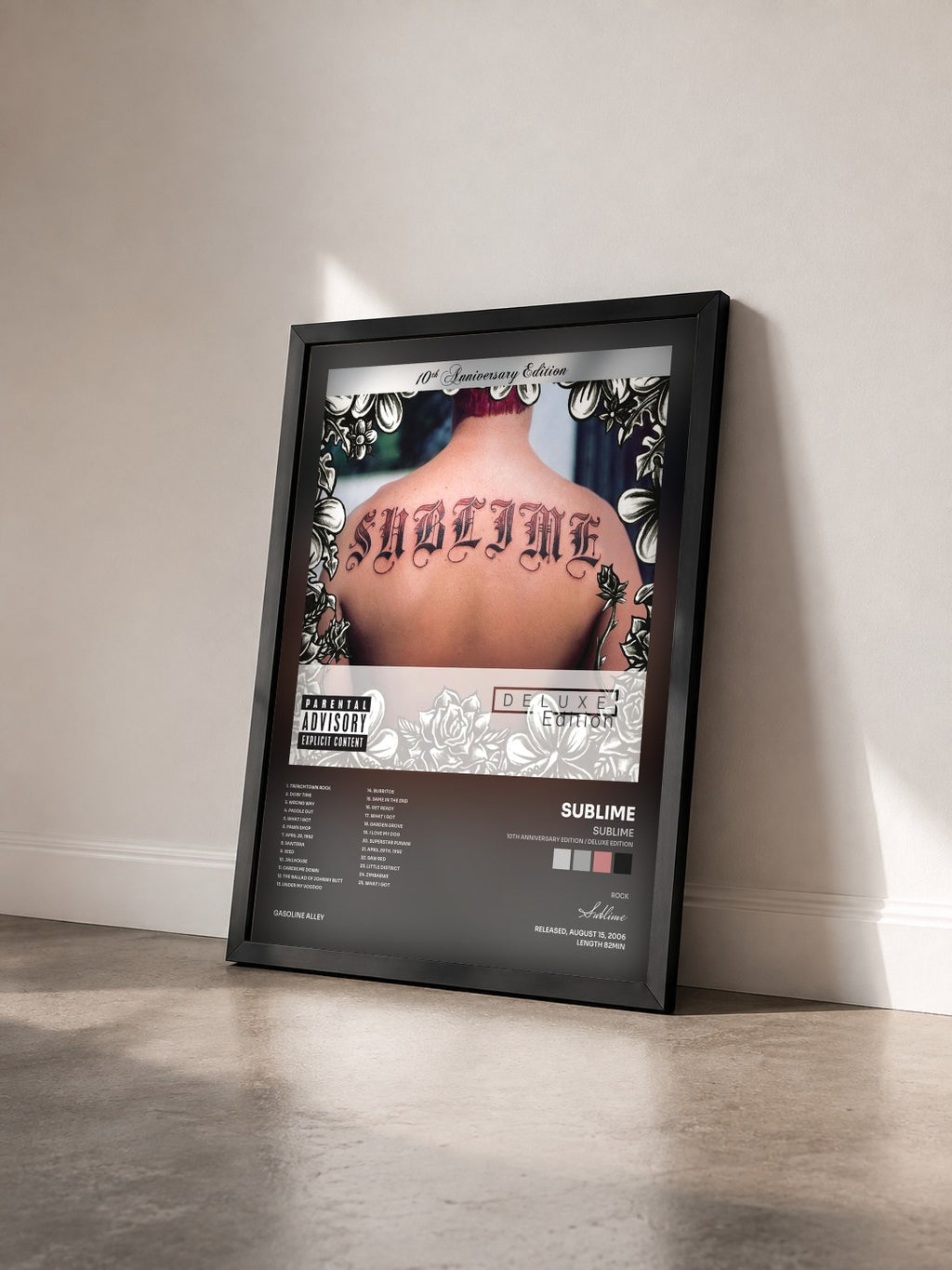#noir Tableau de l'album Sublime (10th Anniversary Edition / Deluxe Edition) de Sublime vu de trois quarts, cadre noir