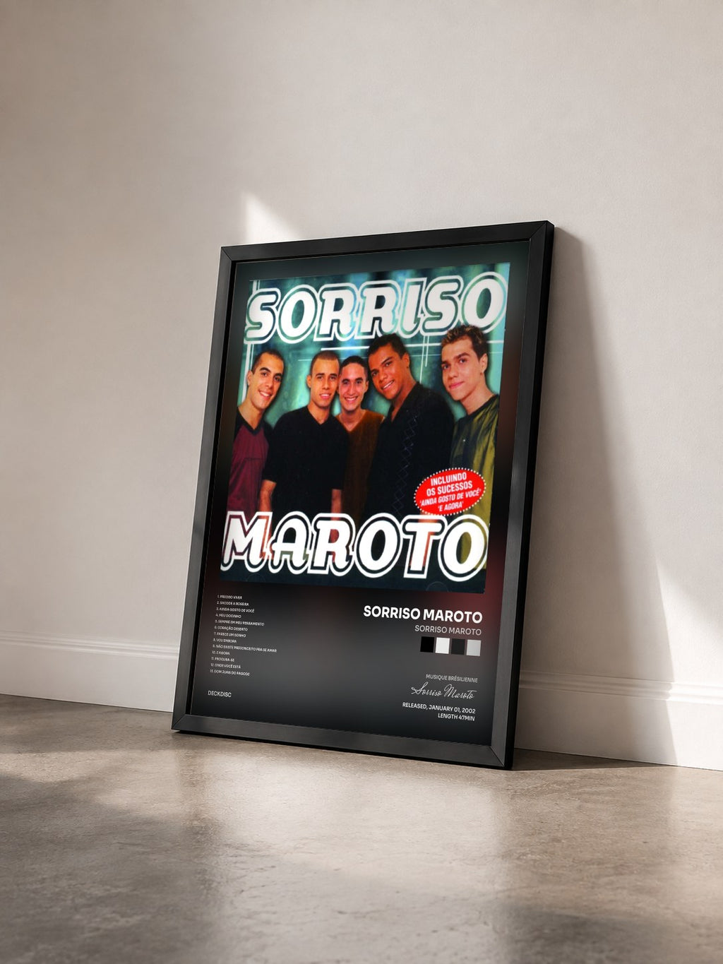 #noir Tableau de l'album Sorriso Maroto de Sorriso Maroto vu de trois quarts, cadre noir