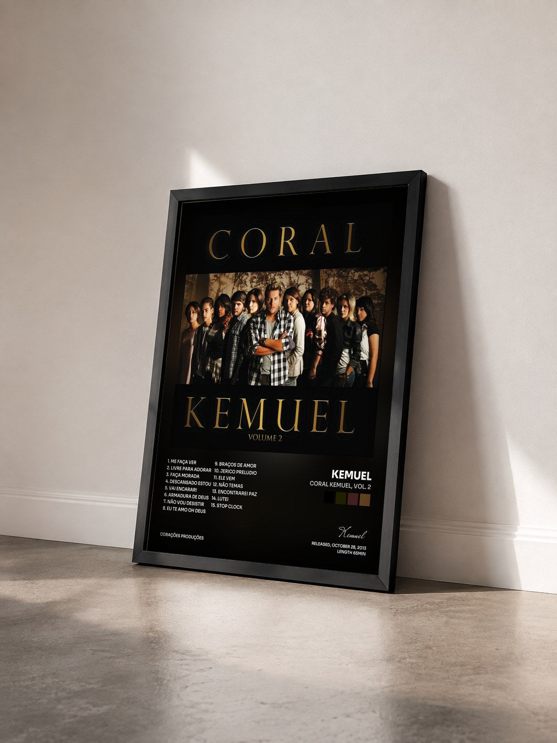 #noir Tableau de l'album Coral Kemuel, Vol. 2 de Kemuel vu de trois quarts, cadre noir