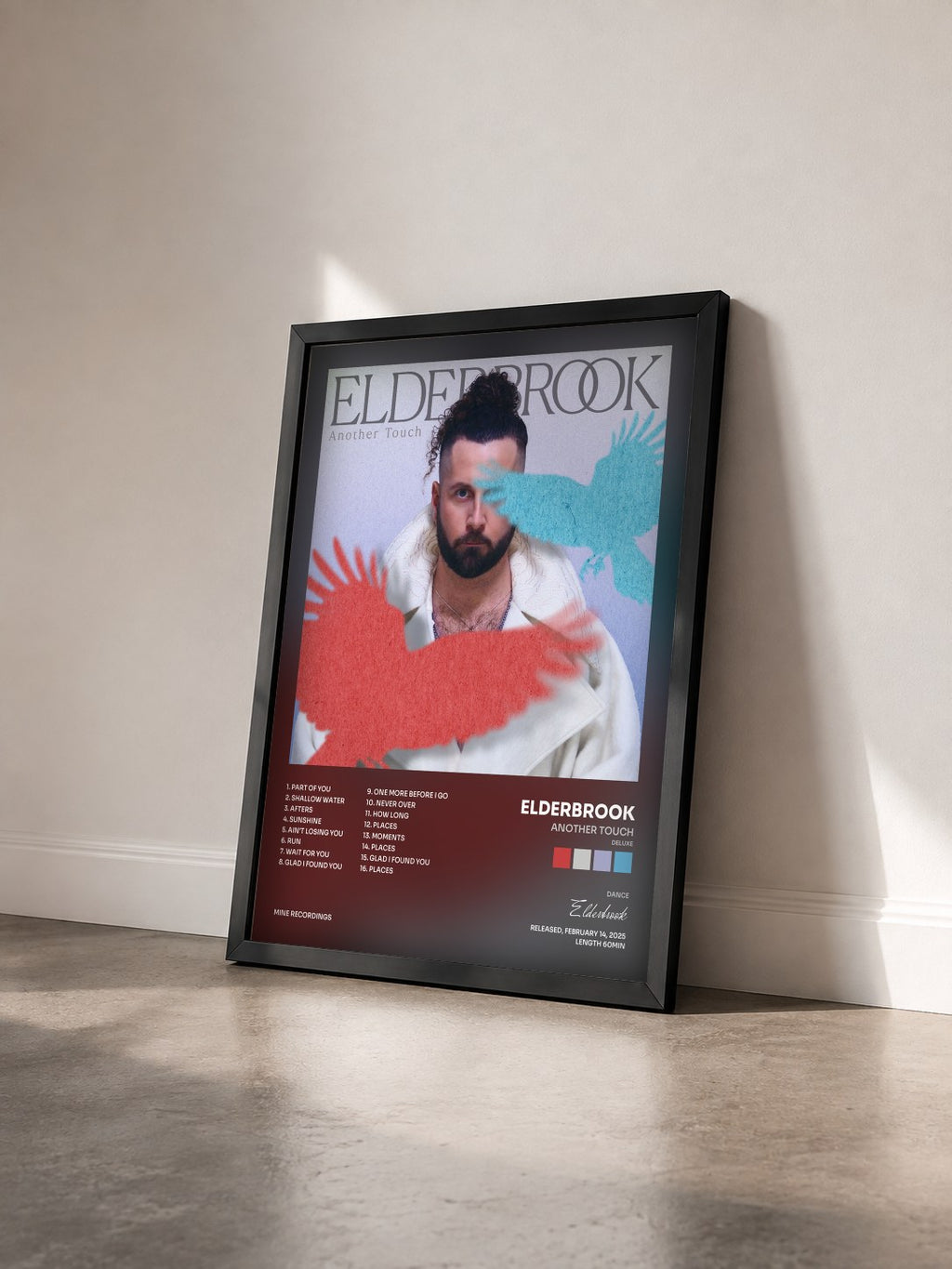 #noir Tableau de l'album Another Touch (Deluxe) de Elderbrook vu de trois quarts, cadre noir