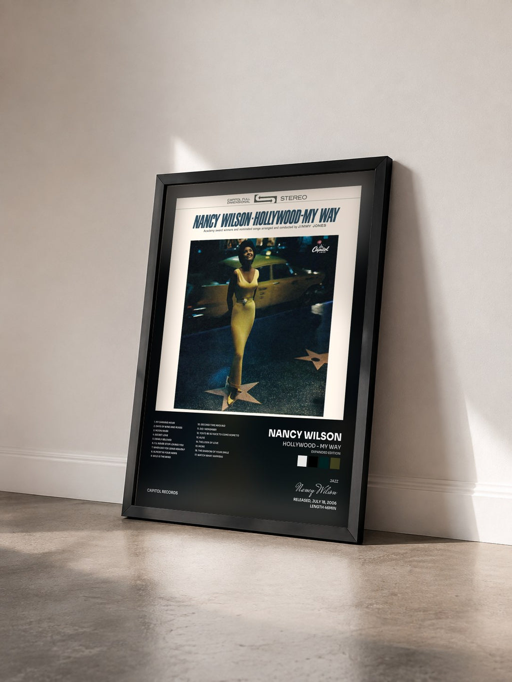 #noir Tableau de l'album Hollywood - My Way (Expanded Edition) de Nancy Wilson vu de trois quarts, cadre noir