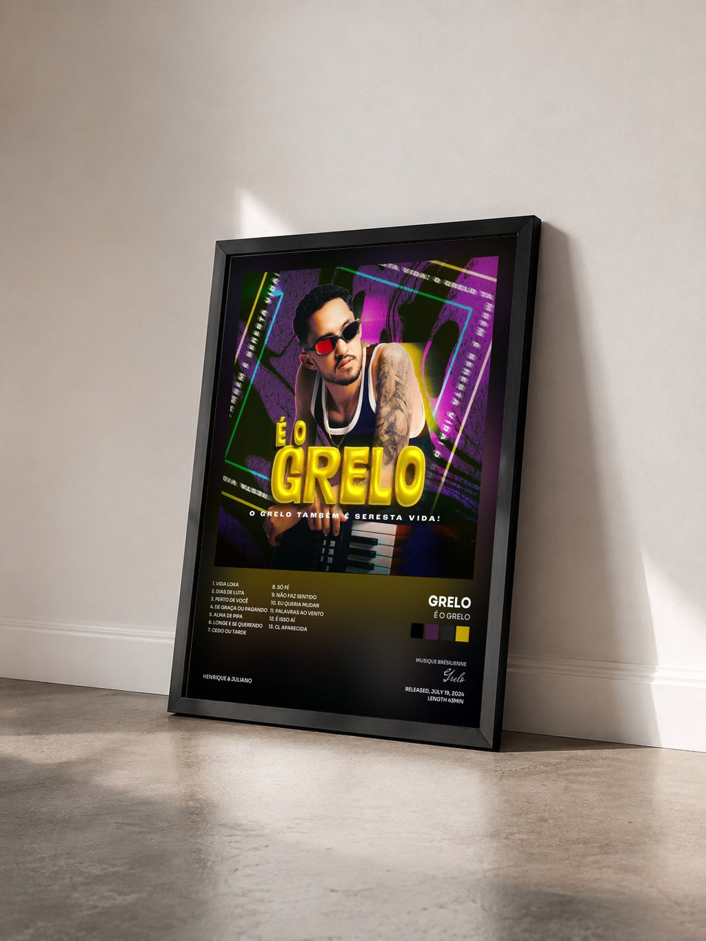 #noir Tableau de l'album É o Grelo de Grelo vu de trois quarts, cadre noir
