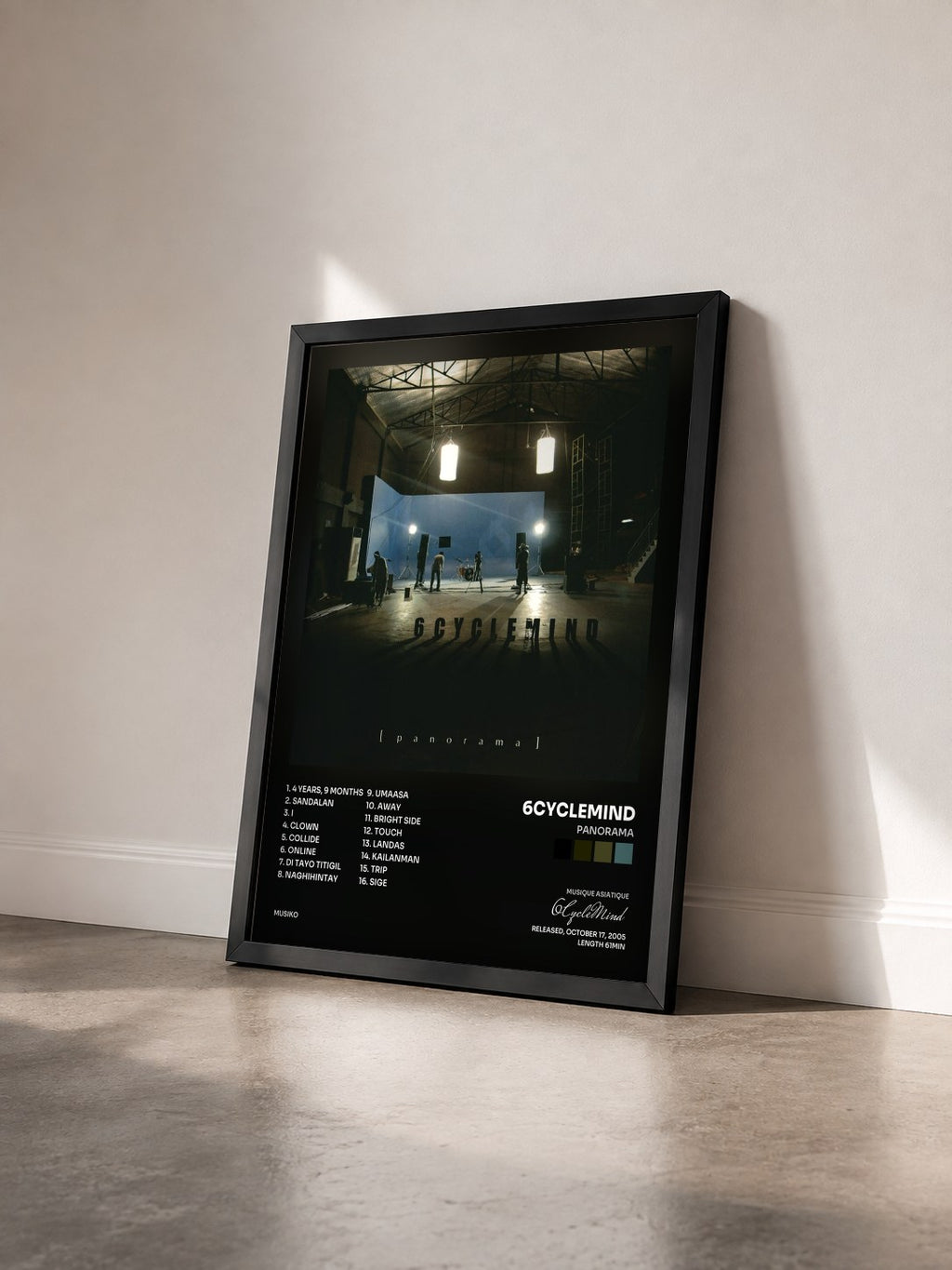 #noir Tableau de l'album Panorama de 6CycleMind vu de trois quarts, cadre noir