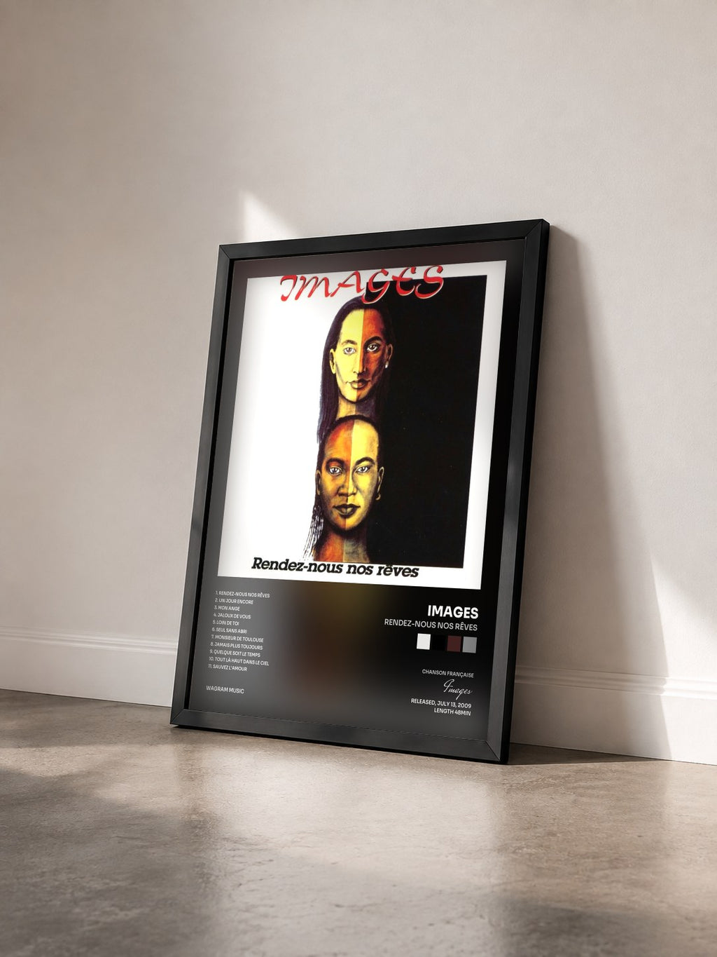 #noir Tableau de l'album Rendez-nous nos rêves de Images vu de trois quarts, cadre noir