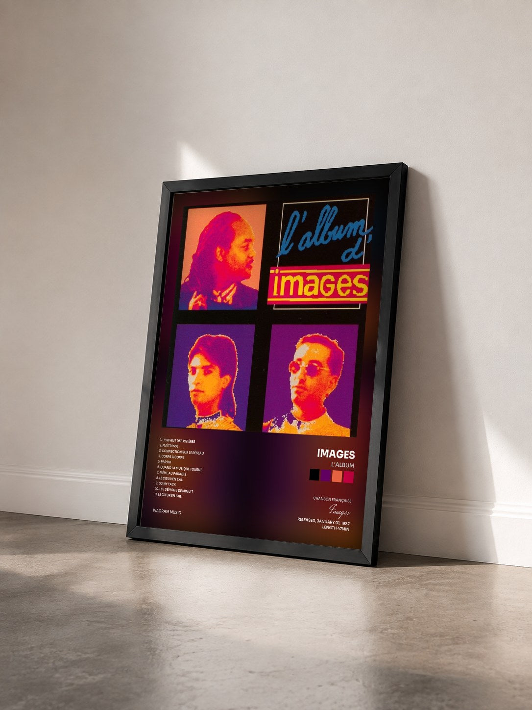 #noir Tableau de l'album L'album de Images vu de trois quarts, cadre noir