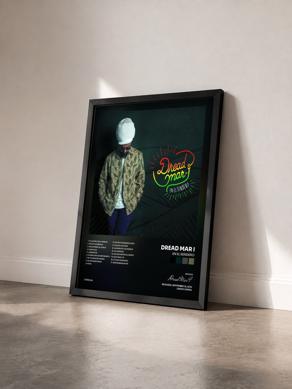 #noir Tableau de l'album En el Sendero de Dread Mar I vu de trois quarts, cadre noir