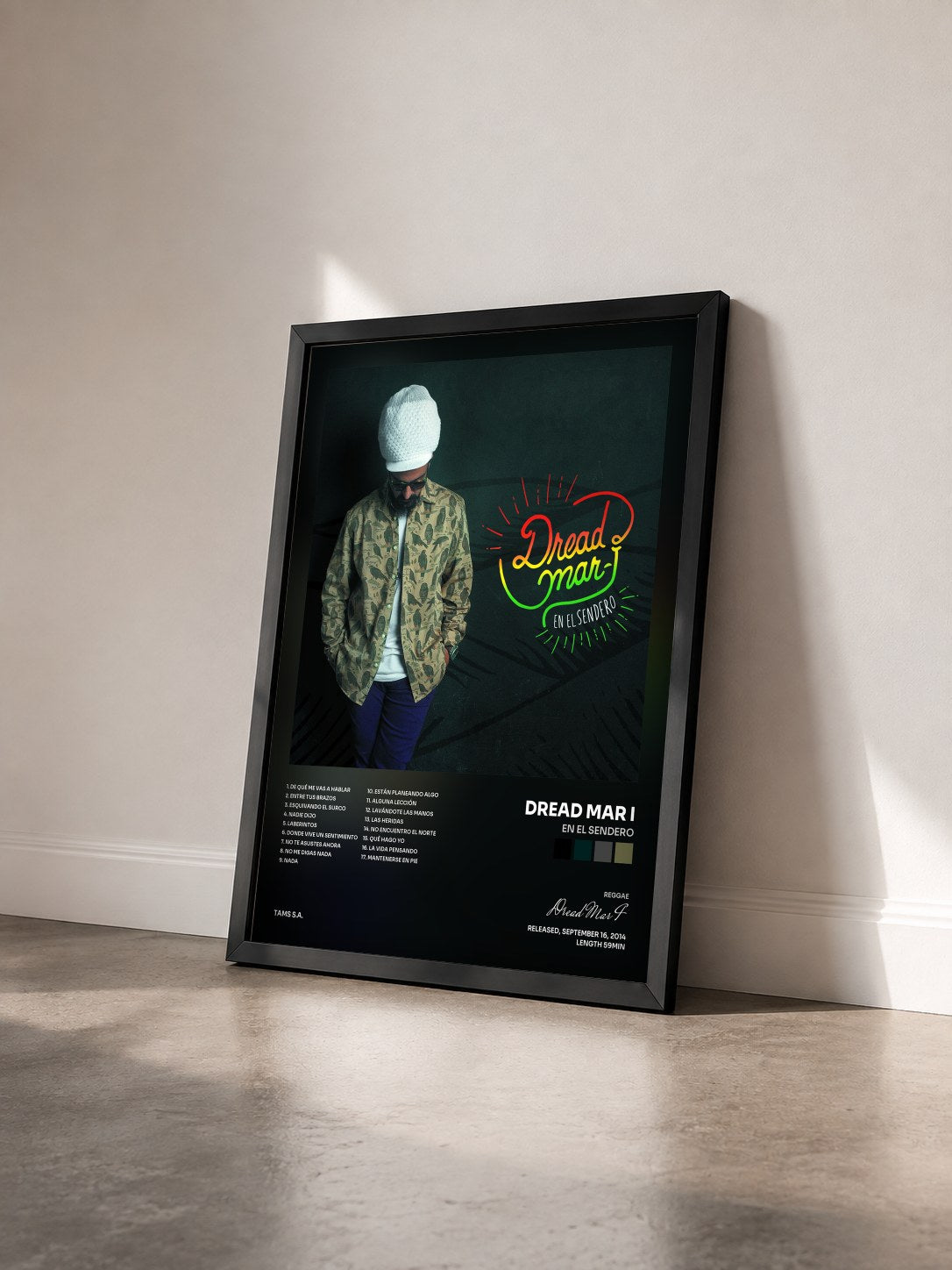 #noir Tableau de l'album En el Sendero de Dread Mar I vu de trois quarts, cadre noir