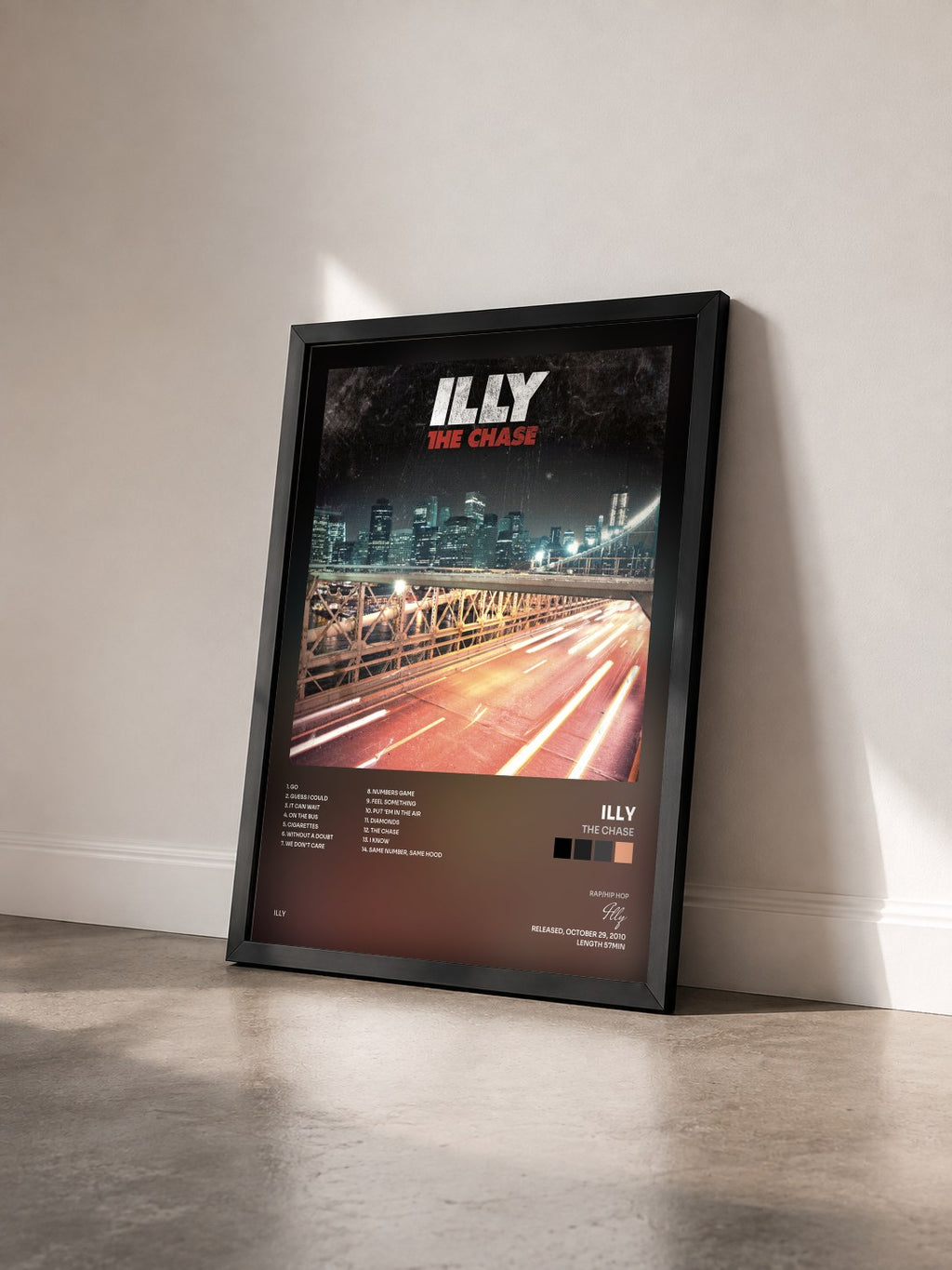 #noir Tableau de l'album The Chase de Illy vu de trois quarts, cadre noir