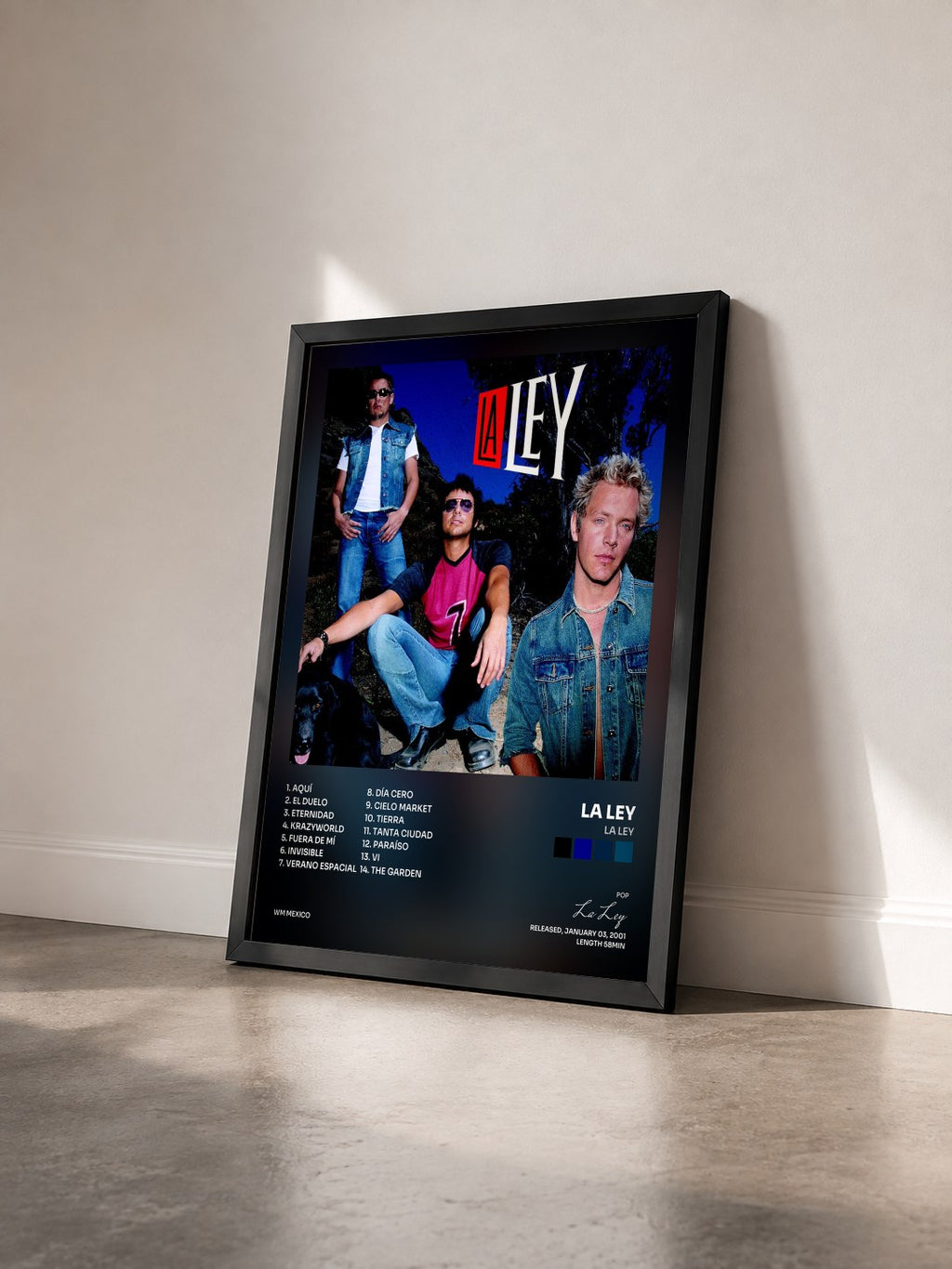 #noir Tableau de l'album La Ley de La Ley vu de trois quarts, cadre noir