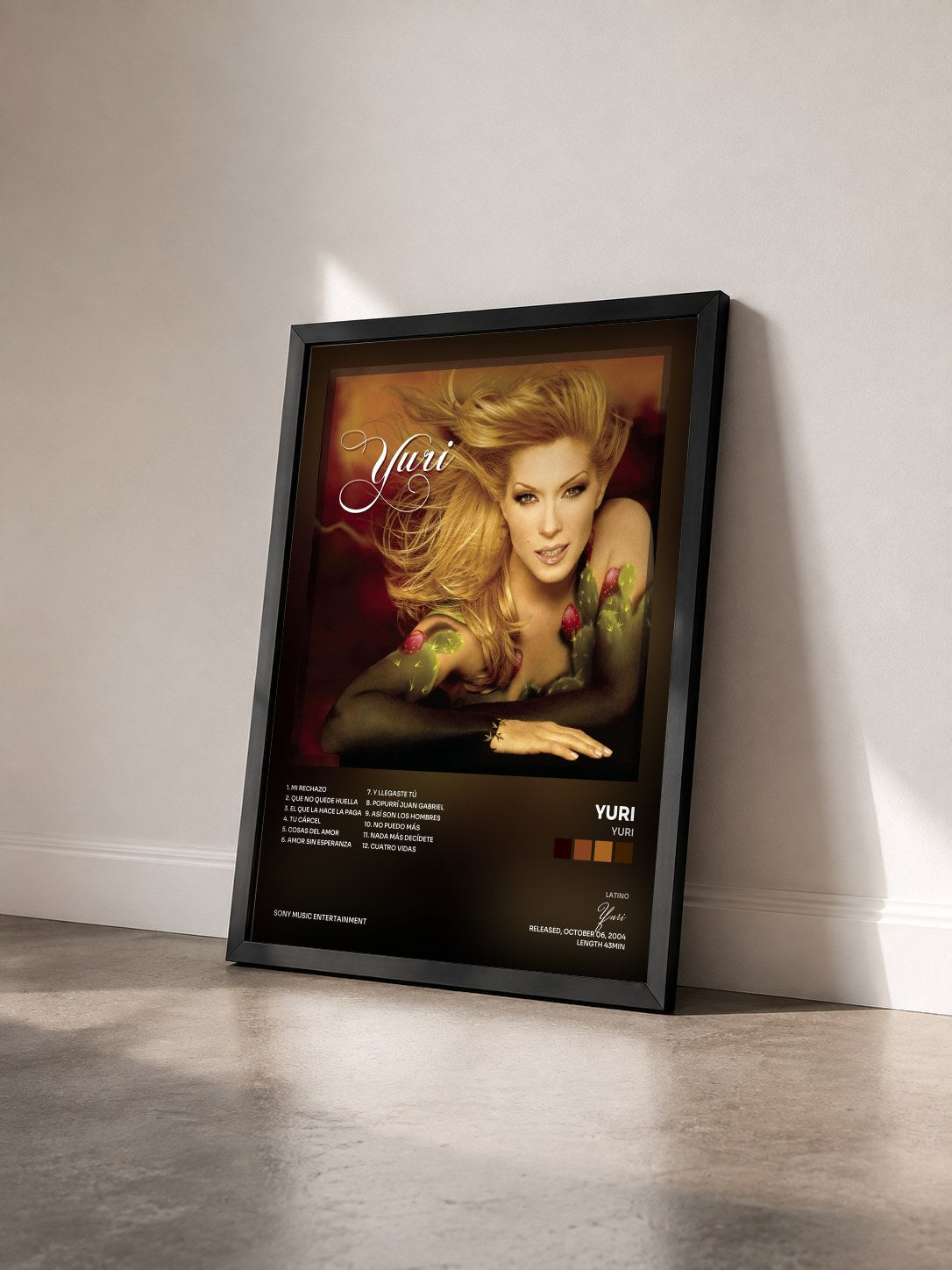 #noir Tableau de l'album Yuri de Yuri vu de trois quarts, cadre noir