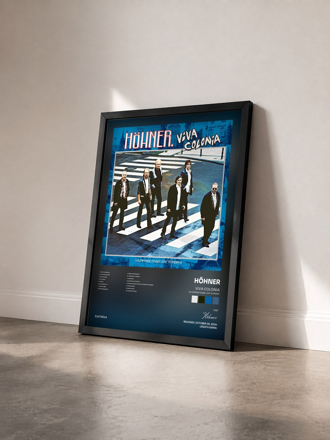 #noir Tableau de l'album Viva Colonia (Da Simmer Dabei, Dat Is Prima) de Höhner vu de trois quarts, cadre noir