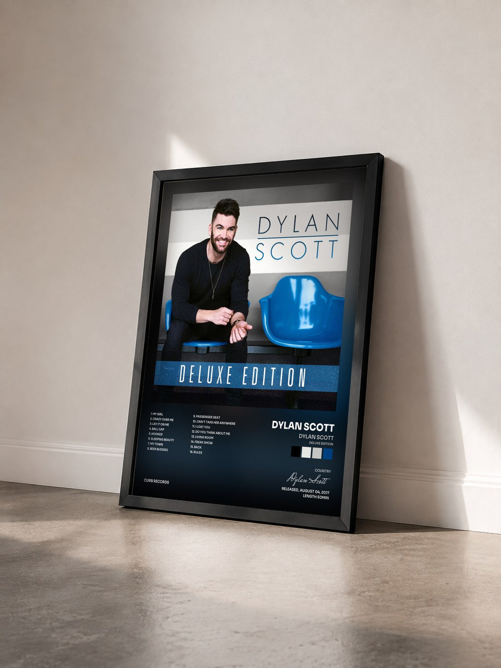 #noir Tableau de l'album Dylan Scott (Deluxe Edition) de Dylan Scott vu de trois quarts, cadre noir