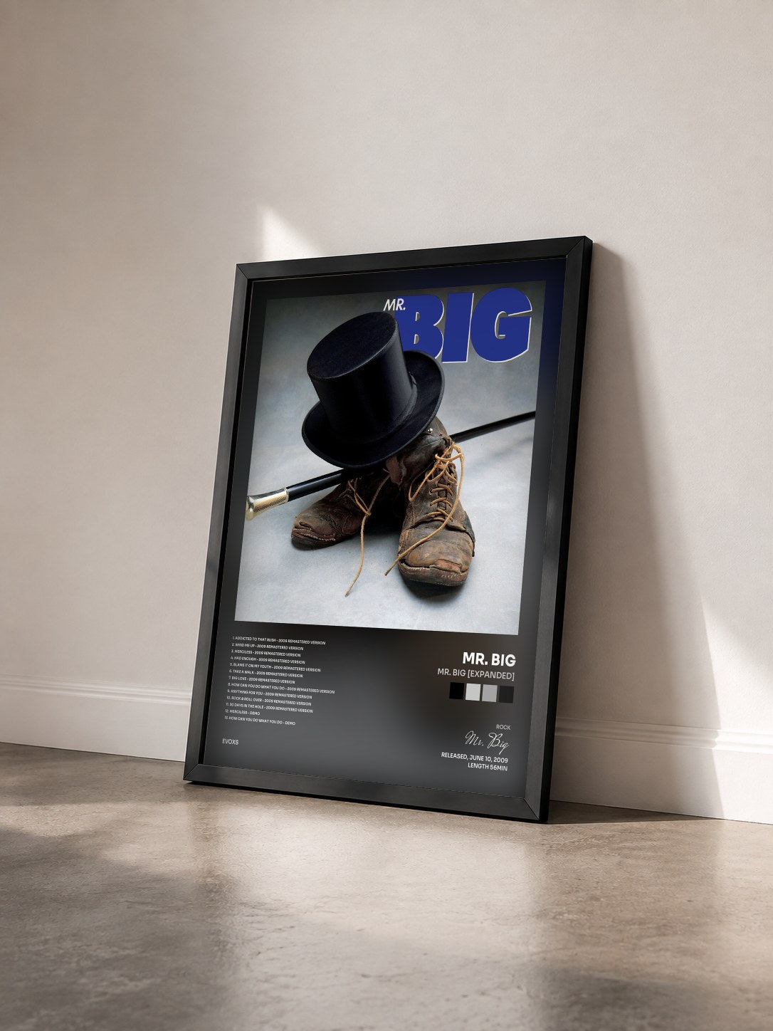 #noir Tableau de l'album Mr. Big [Expanded] de Mr. Big vu de trois quarts, cadre noir