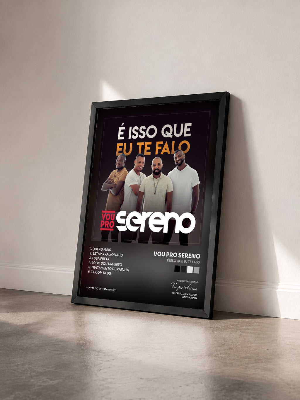 #noir Tableau de l'album É Isso que Eu Te Falo de Vou pro Sereno vu de trois quarts, cadre noir