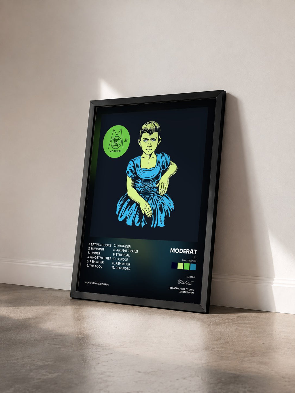 #noir Tableau de l'album III (Deluxe Edition) de Moderat vu de trois quarts, cadre noir