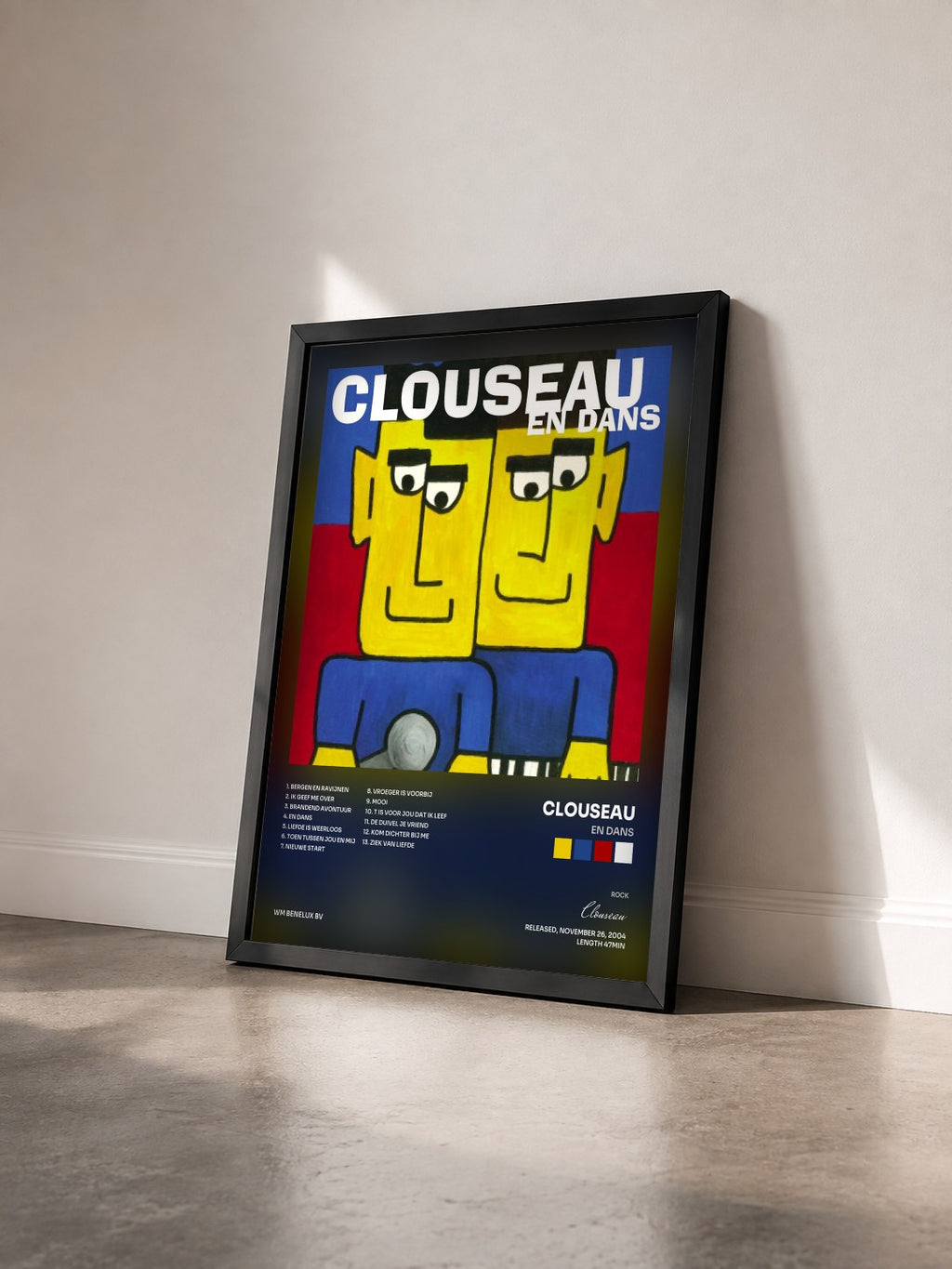 #noir Tableau de l'album En Dans de Clouseau vu de trois quarts, cadre noir