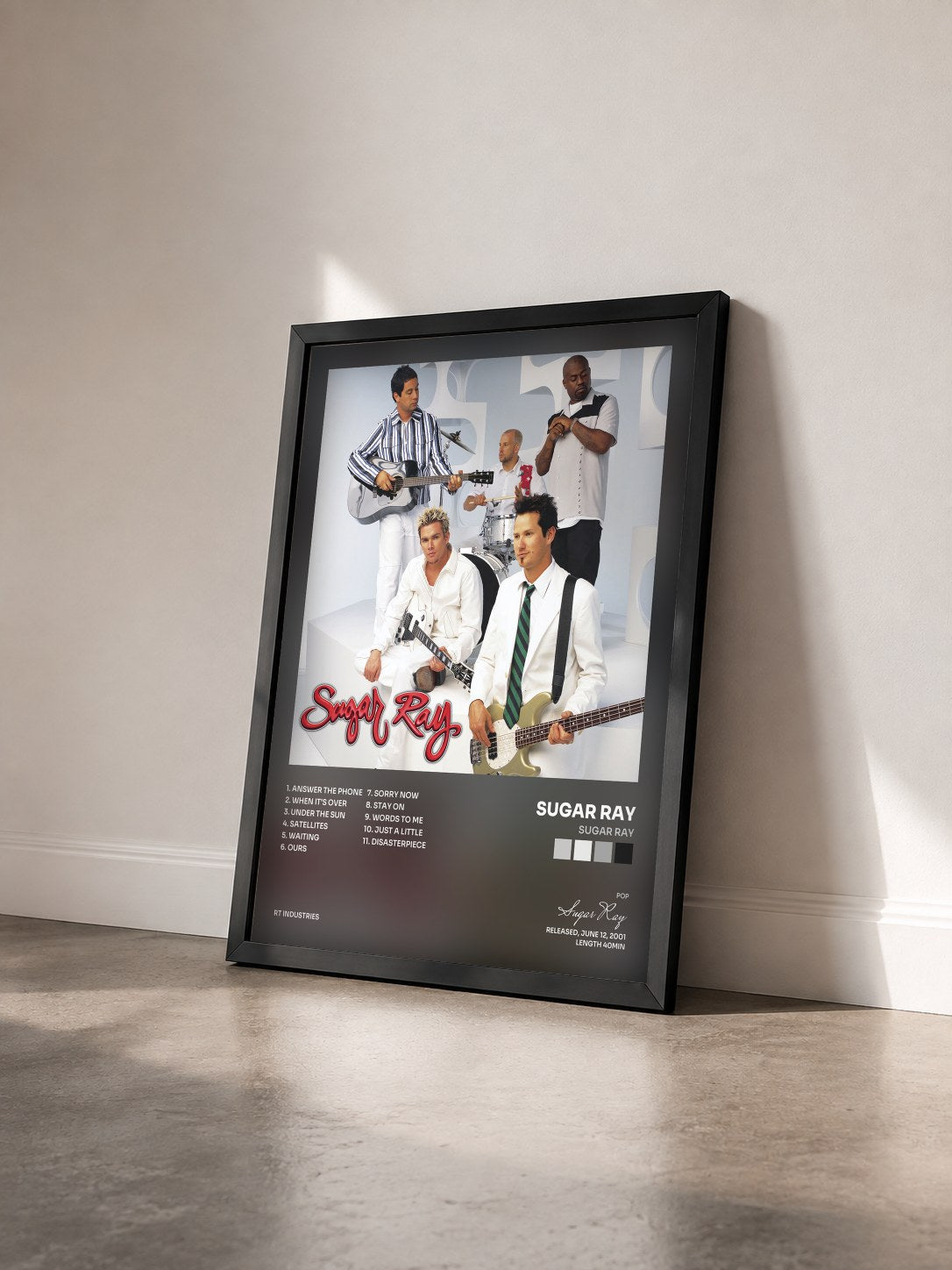 #noir Tableau de l'album Sugar Ray de Sugar Ray vu de trois quarts, cadre noir