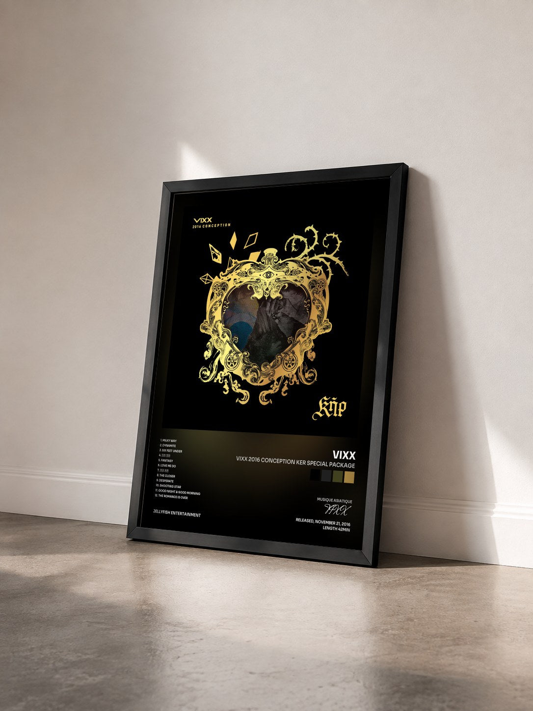 #noir Tableau de l'album VIXX 2016 CONCEPTION KER Special Package de VIXX vu de trois quarts, cadre noir