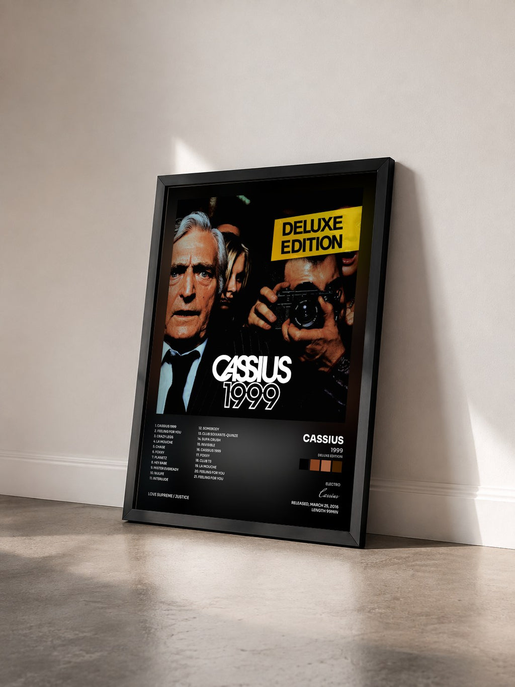 #noir Tableau de l'album 1999 (Deluxe Edition) de Cassius vu de trois quarts, cadre noir
