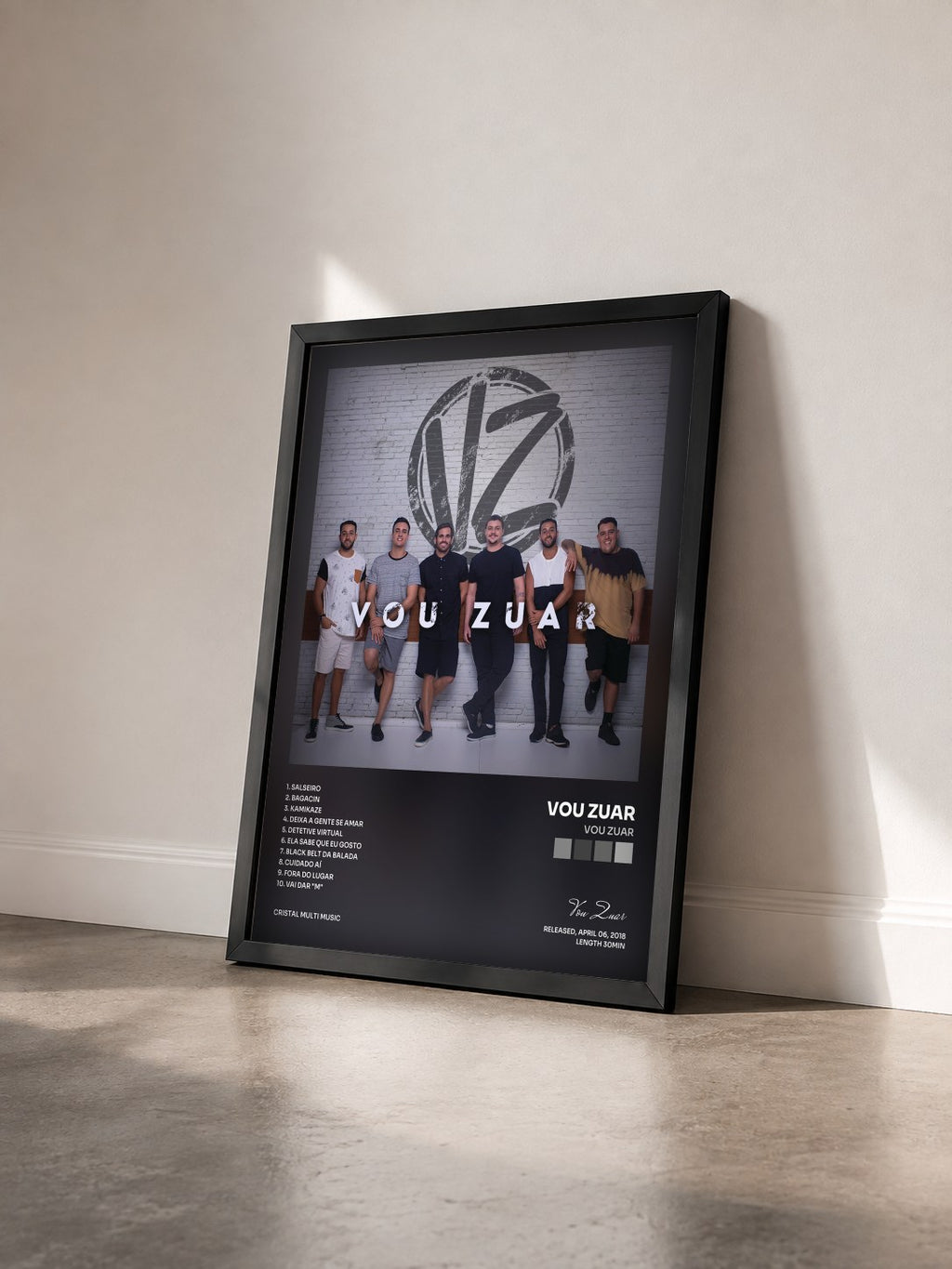 #noir Tableau de l'album Vou Zuar de Vou Zuar vu de trois quarts, cadre noir