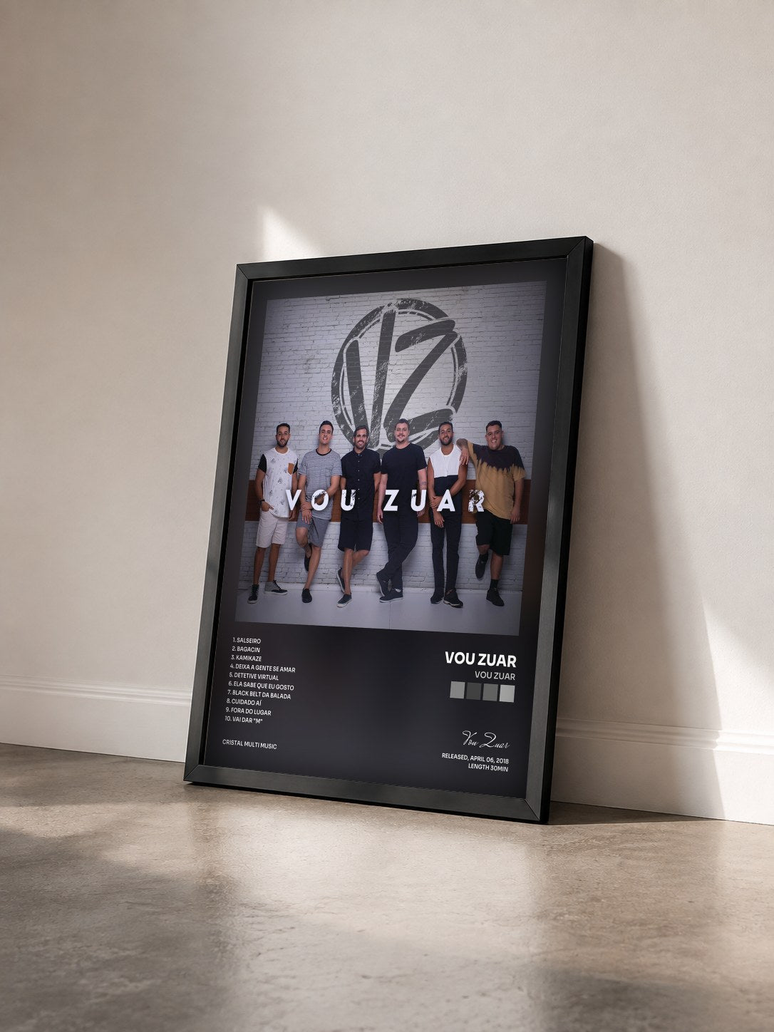 #noir Tableau de l'album Vou Zuar de Vou Zuar vu de trois quarts, cadre noir