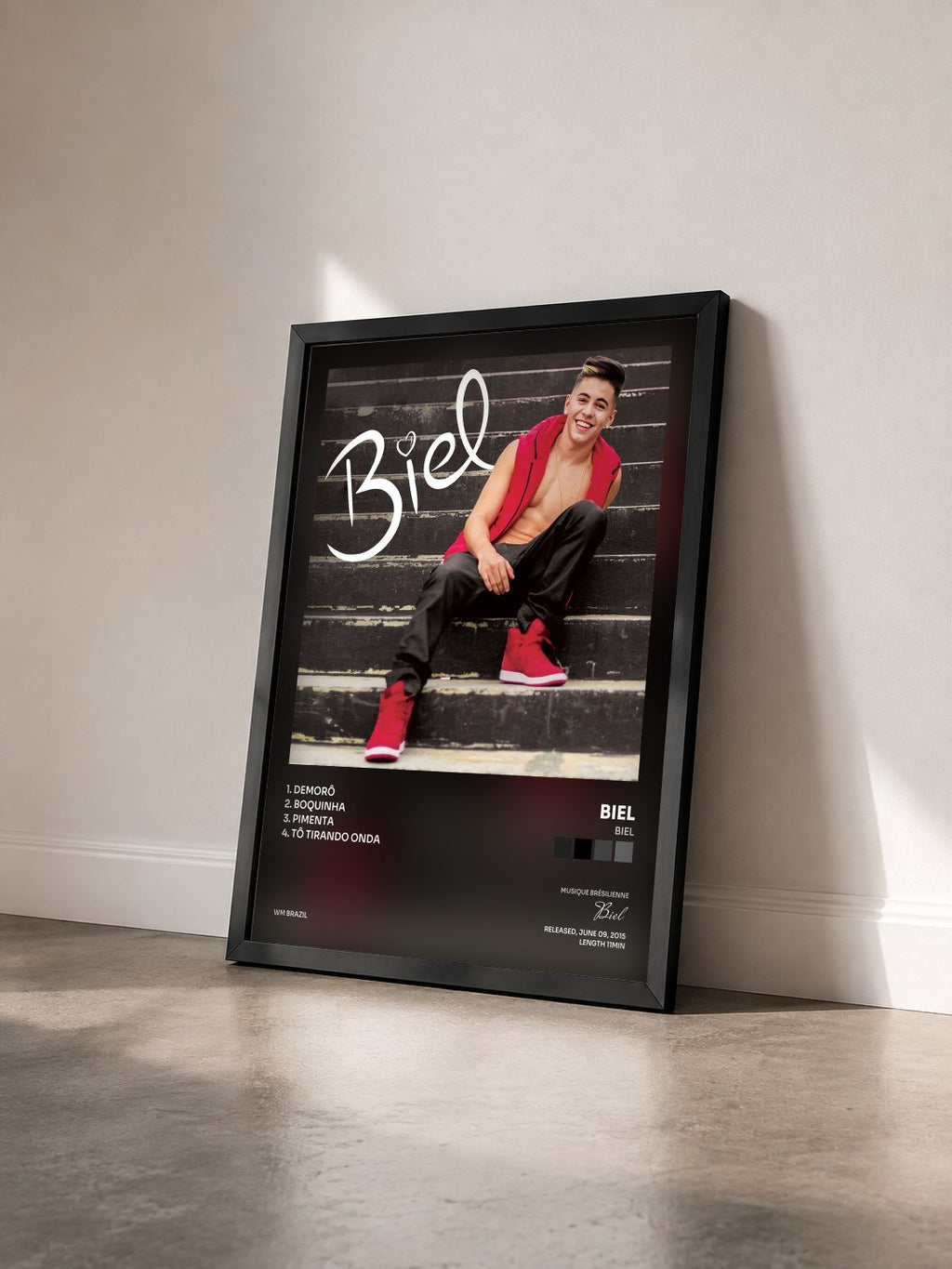 #noir Tableau de l'album Biel de Biel vu de trois quarts, cadre noir