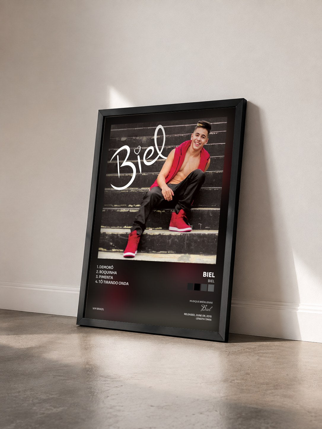 #noir Tableau de l'album Biel de Biel vu de trois quarts, cadre noir