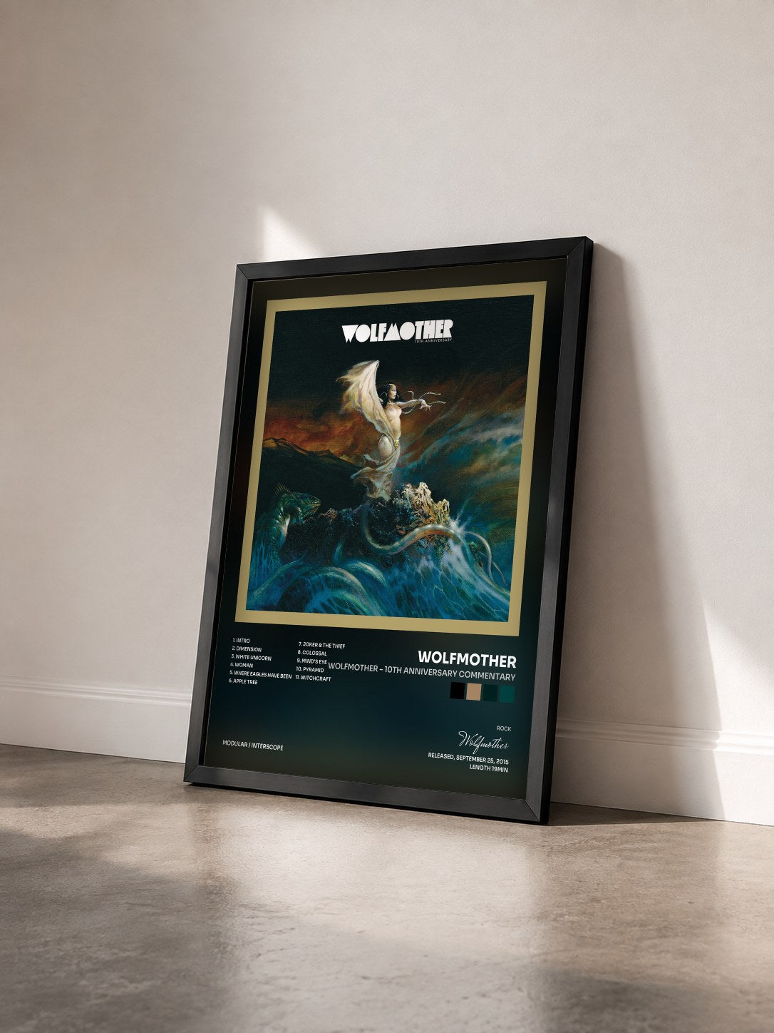 #noir Tableau de l'album Wolfmother – 10th Anniversary Commentary de Wolfmother vu de trois quarts, cadre noir