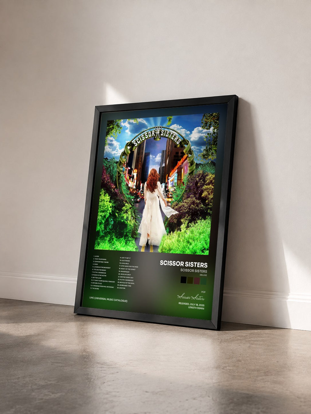 #noir Tableau de l'album Scissor Sisters (Deluxe) de Scissor Sisters vu de trois quarts, cadre noir