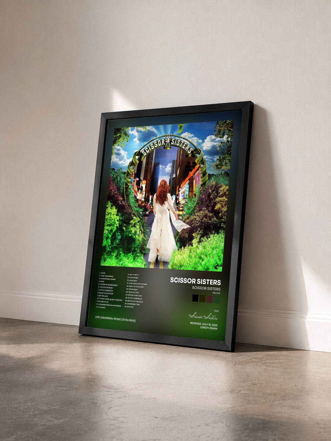 #noir Tableau de l'album Scissor Sisters (Deluxe) de Scissor Sisters vu de trois quarts, cadre noir