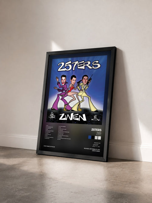 #noir Tableau de l'album Zwen (Re-Edissn) de 257ers vu de trois quarts, cadre noir