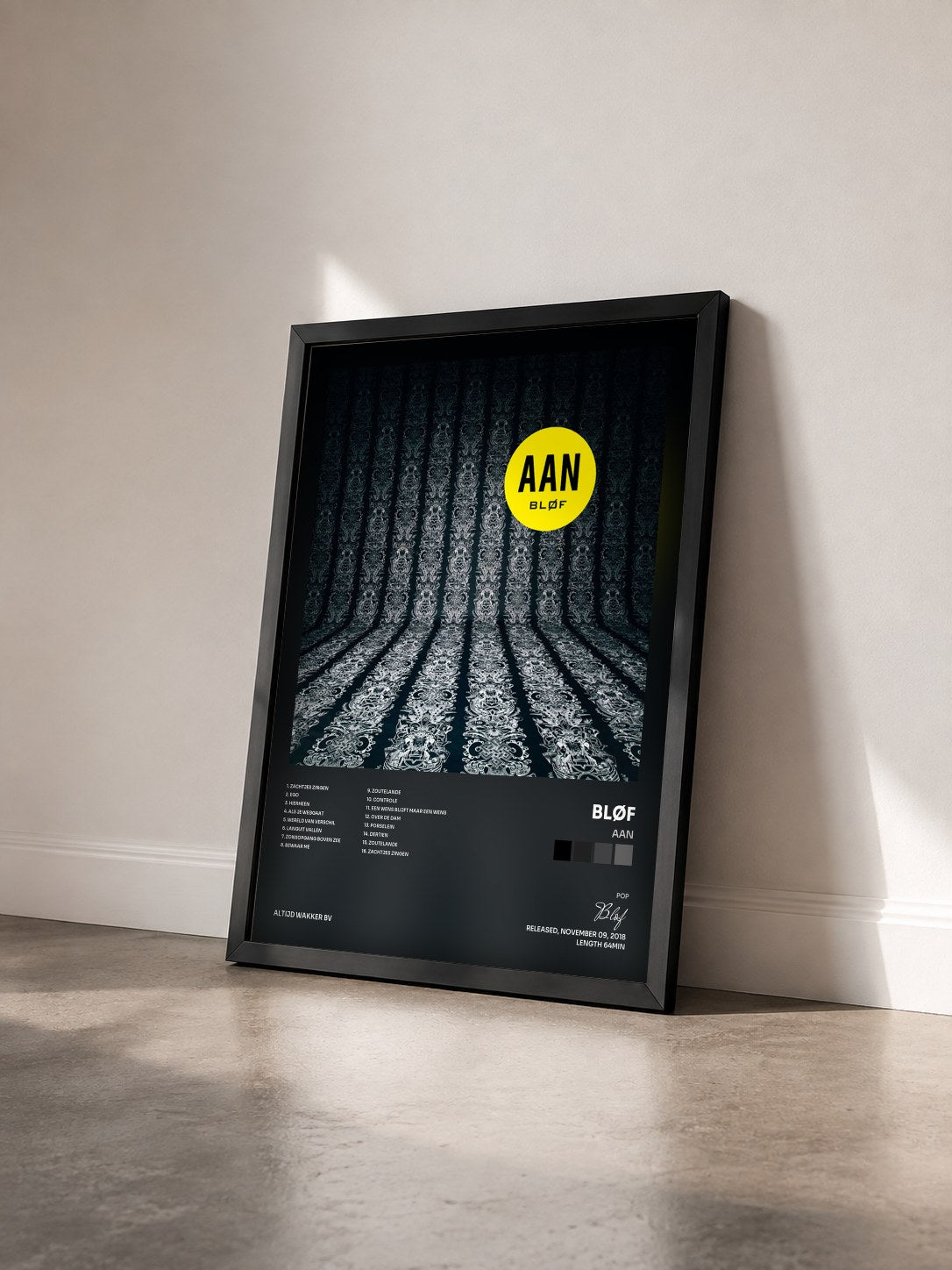 #noir Tableau de l'album Aan de Bløf vu de trois quarts, cadre noir