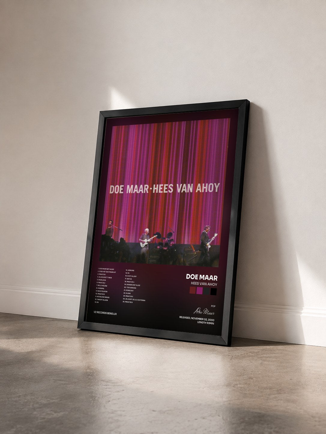 #noir Tableau de l'album Hees Van Ahoy de Doe Maar vu de trois quarts, cadre noir