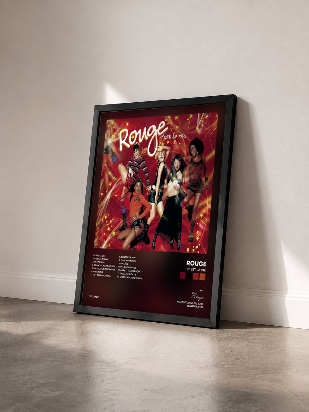 #noir Tableau de l'album C' Est La Vie de Rouge vu de trois quarts, cadre noir