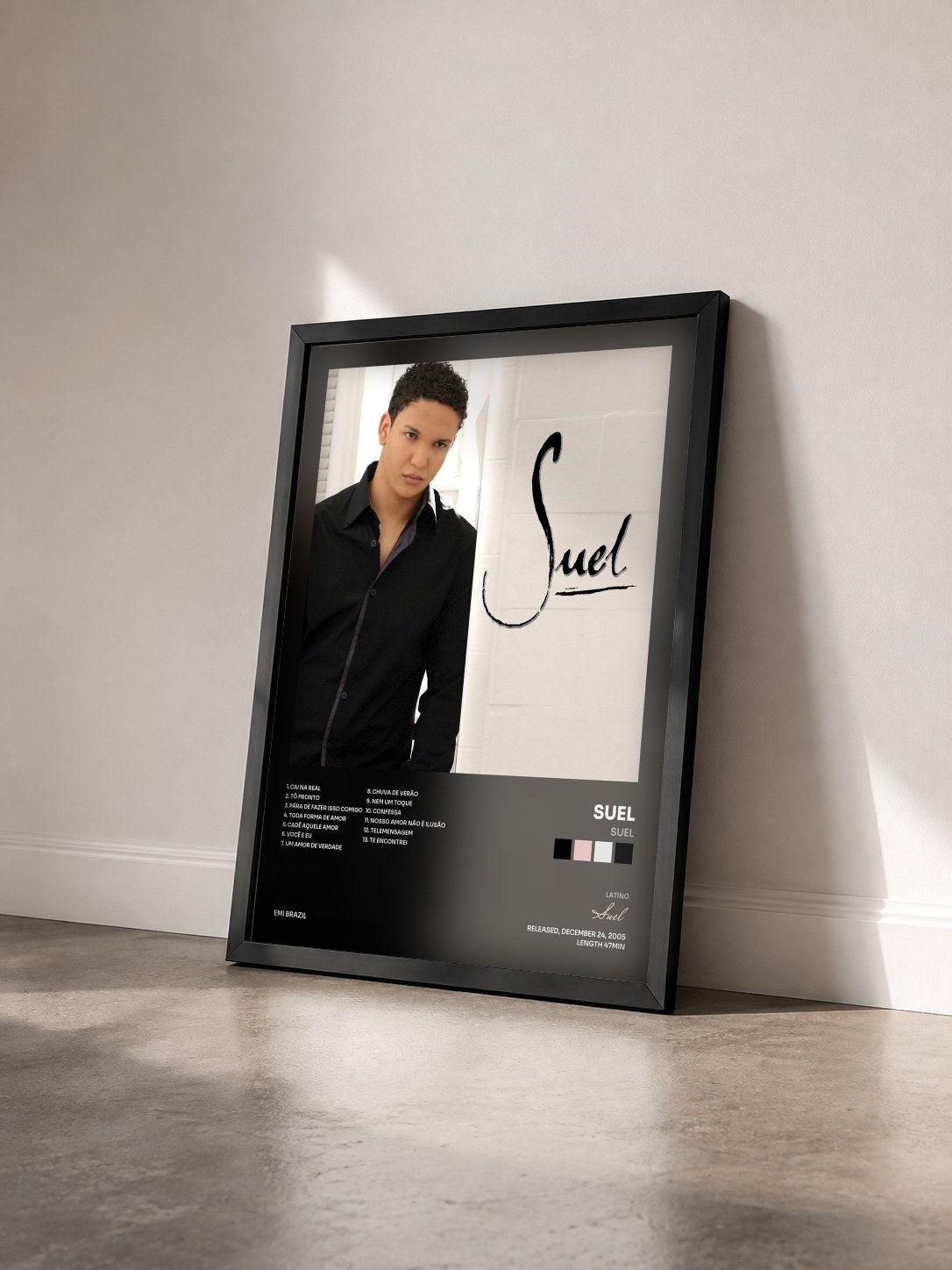 #noir Tableau de l'album Suel de Suel vu de trois quarts, cadre noir