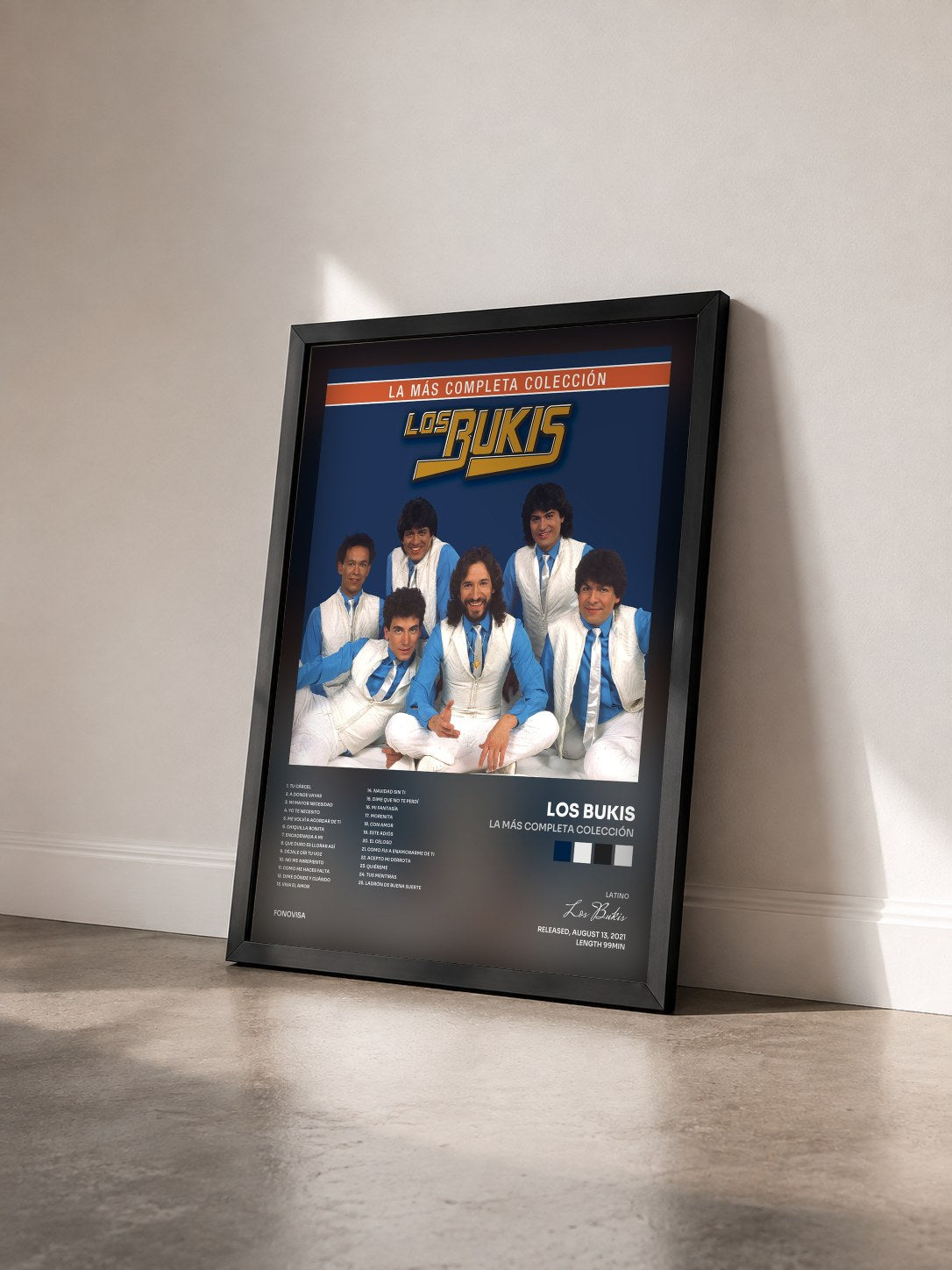 #noir Tableau de l'album La Más Completa Colección de Los Bukis vu de trois quarts, cadre noir