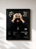#noir Tableau de l'album 508-507-2209 de Joyner Lucas, cadre noir, imprimé et encadré en France