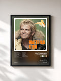 #noir Tableau de l'album Ich find' Schlager toll de Matthias Reim, cadre noir, imprimé et encadré en France