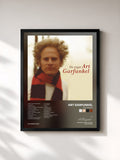 #noir Tableau de l'album The Singer de Art Garfunkel, cadre noir, imprimé et encadré en France