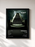 #noir Tableau de l'album His Last Walk de Blessthefall, cadre noir, imprimé et encadré en France
