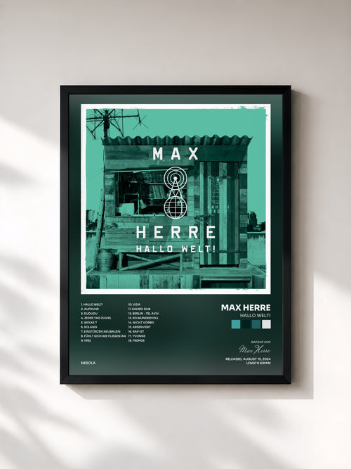 Max Herre · Hallo Welt! — Affiche encadrée