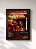 #noir Tableau de l'album At Newport de Oscar Peterson, cadre noir, imprimé et encadré en France
