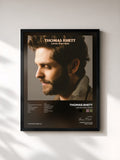#noir Tableau de l'album Center Point Road de Thomas Rhett, cadre noir, imprimé et encadré en France