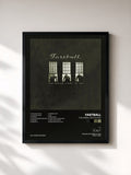 #noir Tableau de l'album The Harsh Light Of Day de Fastball, cadre noir, imprimé et encadré en France