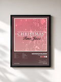 #noir Tableau de l'album Christmas Time Jazz de Weihnachtslieder, cadre noir, imprimé et encadré en France