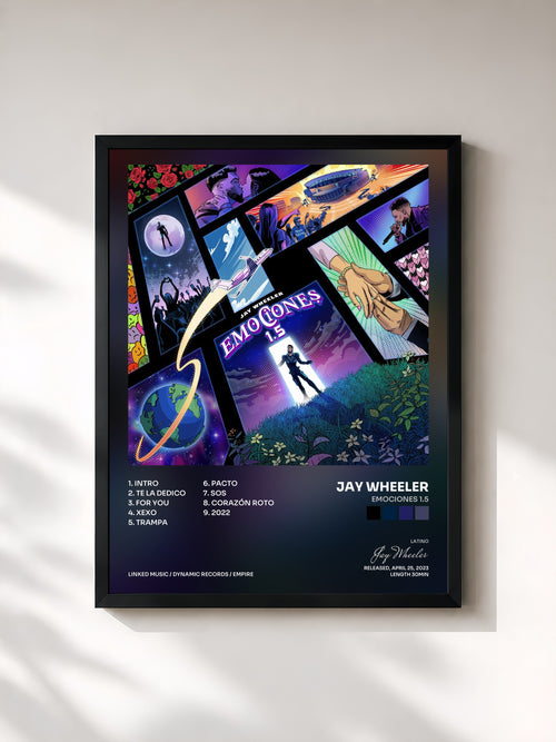 Jay Wheeler · Emociones 1.5 — Affiche encadrée