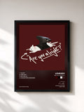 #noir Tableau de l'album Are You Alright? de LoveJoy, cadre noir, imprimé et encadré en France
