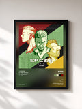 #noir Tableau de l'album C828 - EP de Kain, cadre noir, imprimé et encadré en France