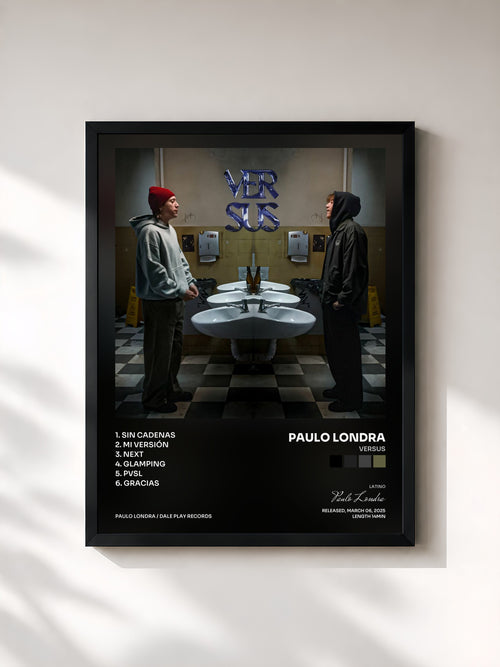 Paulo Londra · VERSUS — Affiche encadrée
